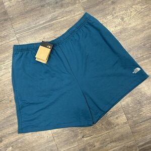 NWT The North‎ Face Fleece Simple Logo Shorts Men XL Blue Coral Relaxed (367)